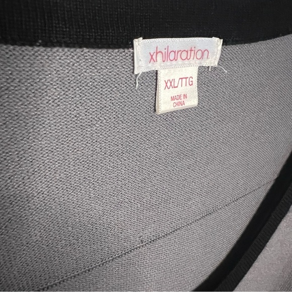 NEW Xhilaration Long Sleeve Gray Mini Sweater Dress SZ XXL - Picture 3 of 4